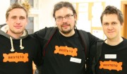 Besteto na Barcampu ve Vsetíně - Jirka Homola, Láďa Přichystal a Mirek Sedlák