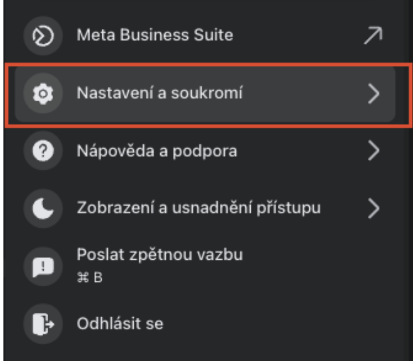 nastavení soukromí v Meta