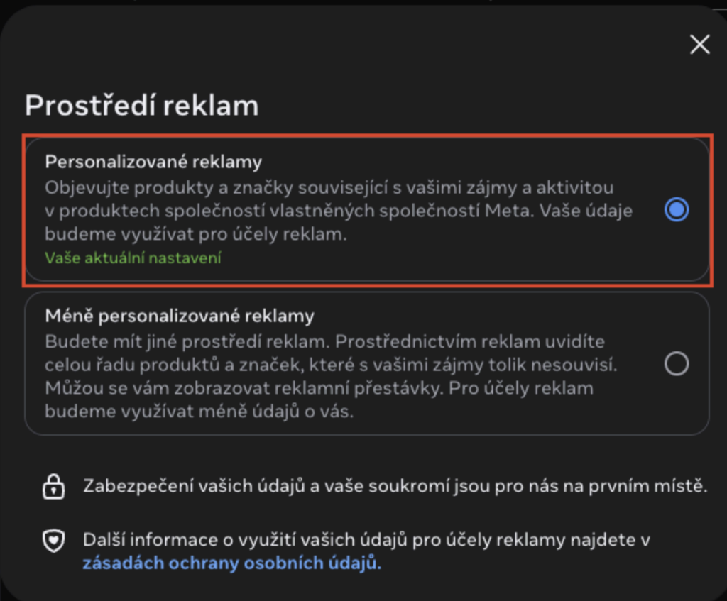 Personalizované reklamy