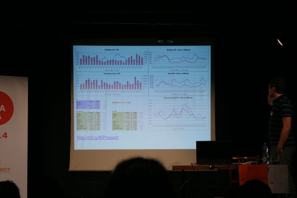 Adamova prezentace byla plná grafů a čísel