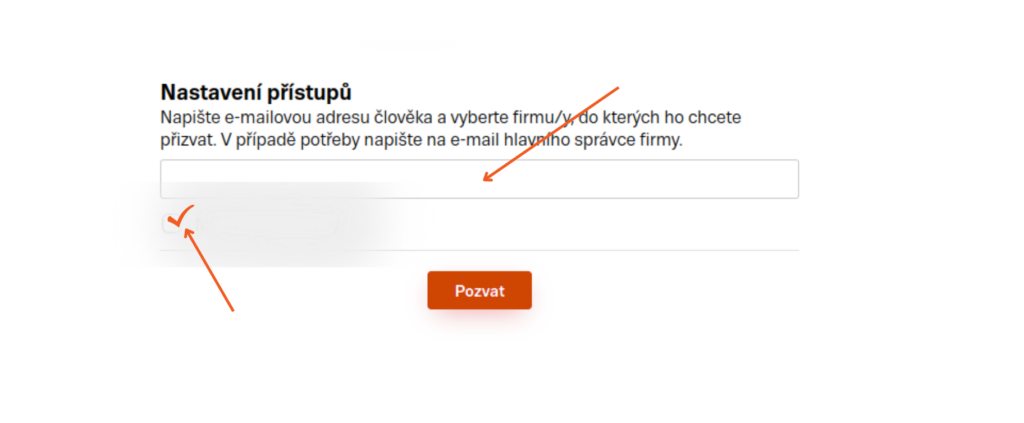 Nastavení přístupů na Firmy.cz