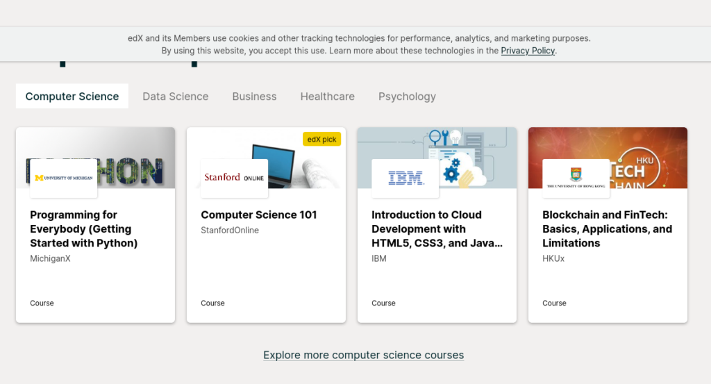 edX online kurzy