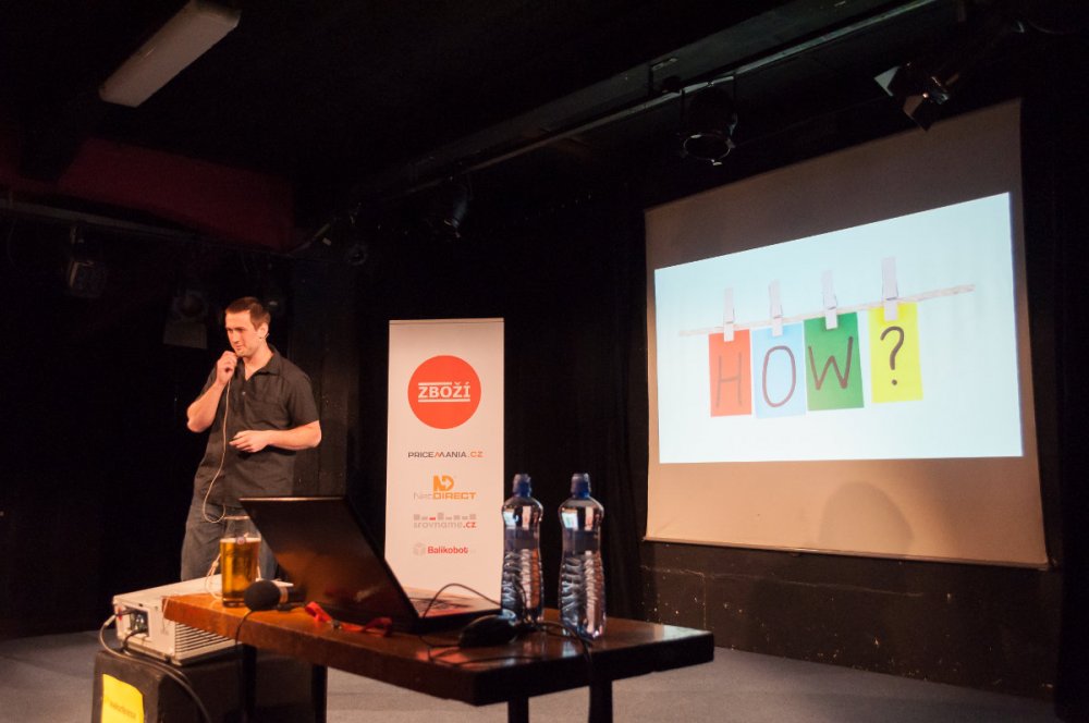 Filip Podstavec z GetFound na konferenci